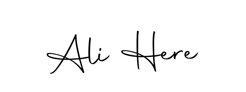 Similarly Autography-DOLnW is the best handwritten signature design. Signature creator online .You can use it as an online autograph creator for name Ali Here. Ali Here signature style 10 images and pictures png