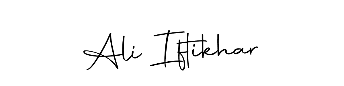 You should practise on your own different ways (Autography-DOLnW) to write your name (Ali Iftikhar) in signature. don't let someone else do it for you. Ali Iftikhar signature style 10 images and pictures png