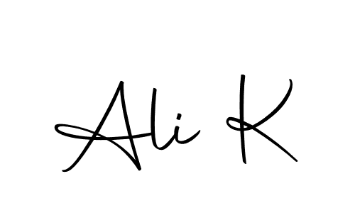 Create a beautiful signature design for name Ali K. With this signature (Autography-DOLnW) fonts, you can make a handwritten signature for free. Ali K signature style 10 images and pictures png
