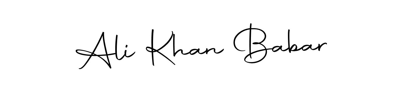 Use a signature maker to create a handwritten signature online. With this signature software, you can design (Autography-DOLnW) your own signature for name Ali Khan Babar. Ali Khan Babar signature style 10 images and pictures png