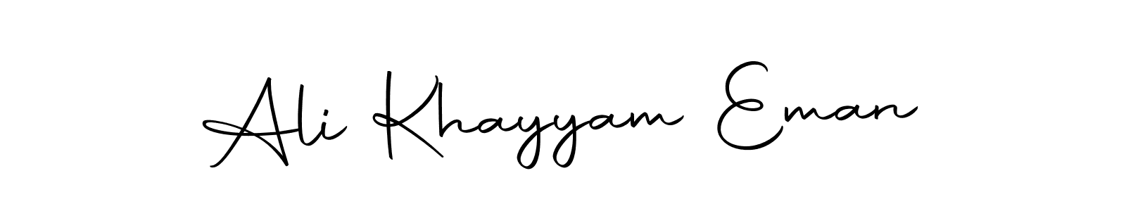 Make a beautiful signature design for name Ali Khayyam Eman. With this signature (Autography-DOLnW) style, you can create a handwritten signature for free. Ali Khayyam Eman signature style 10 images and pictures png