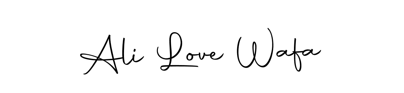 Design your own signature with our free online signature maker. With this signature software, you can create a handwritten (Autography-DOLnW) signature for name Ali Love Wafa. Ali Love Wafa signature style 10 images and pictures png