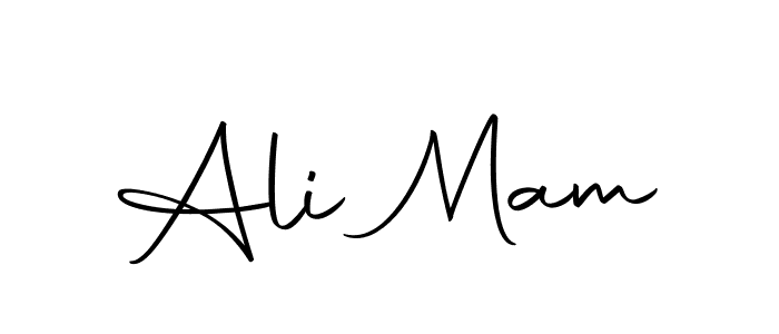 How to make Ali Mam name signature. Use Autography-DOLnW style for creating short signs online. This is the latest handwritten sign. Ali Mam signature style 10 images and pictures png