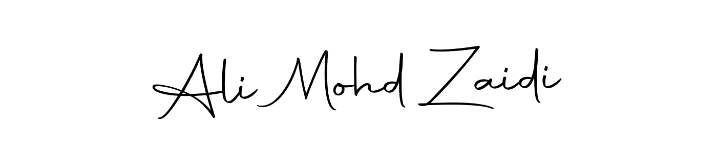 Also we have Ali Mohd Zaidi name is the best signature style. Create professional handwritten signature collection using Autography-DOLnW autograph style. Ali Mohd Zaidi signature style 10 images and pictures png