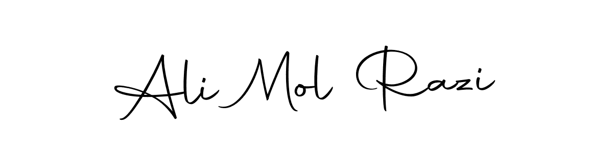 Create a beautiful signature design for name Ali Mol Razi. With this signature (Autography-DOLnW) fonts, you can make a handwritten signature for free. Ali Mol Razi signature style 10 images and pictures png