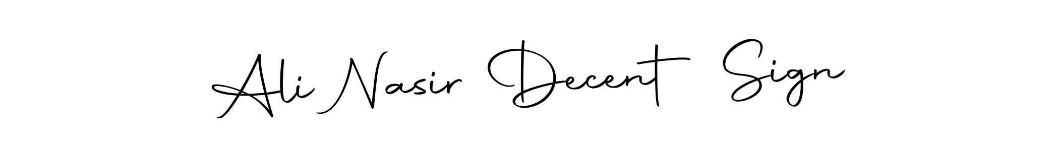 Also we have Ali Nasir Decent Sign name is the best signature style. Create professional handwritten signature collection using Autography-DOLnW autograph style. Ali Nasir Decent Sign signature style 10 images and pictures png