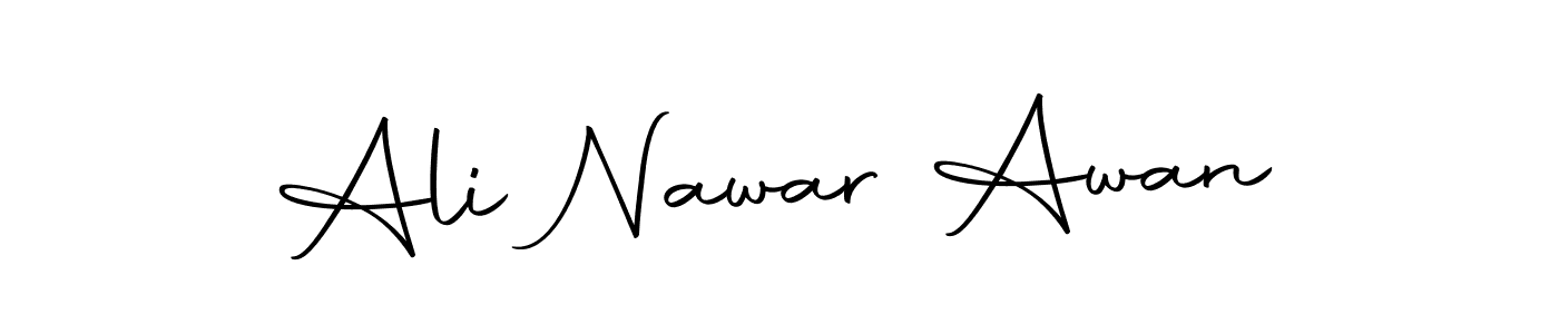 Make a beautiful signature design for name Ali Nawar Awan. With this signature (Autography-DOLnW) style, you can create a handwritten signature for free. Ali Nawar Awan signature style 10 images and pictures png