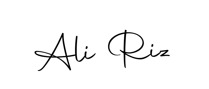 How to make Ali Riz name signature. Use Autography-DOLnW style for creating short signs online. This is the latest handwritten sign. Ali Riz signature style 10 images and pictures png