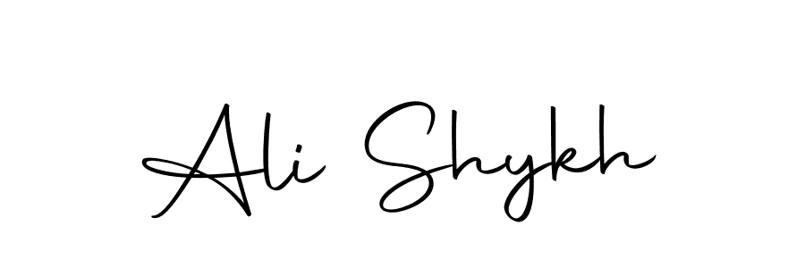 How to make Ali Shykh name signature. Use Autography-DOLnW style for creating short signs online. This is the latest handwritten sign. Ali Shykh signature style 10 images and pictures png