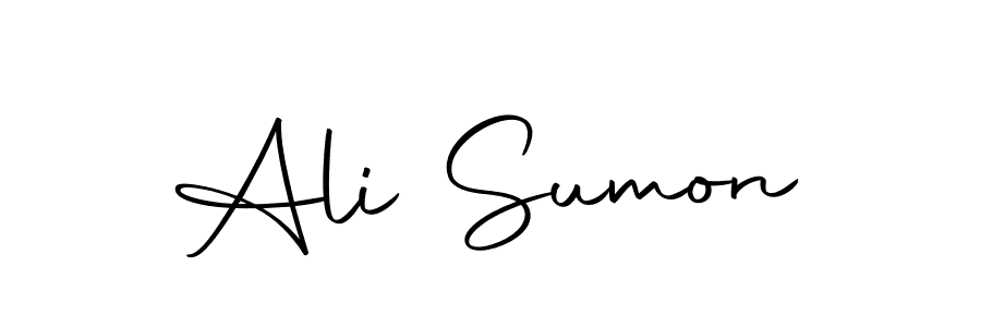 You can use this online signature creator to create a handwritten signature for the name Ali Sumon. This is the best online autograph maker. Ali Sumon signature style 10 images and pictures png