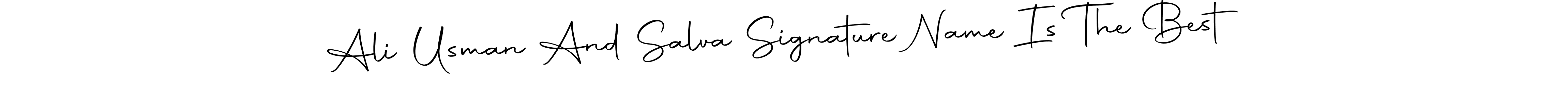 Here are the top 10 professional signature styles for the name Ali Usman And Salva Signature Name Is The Best. These are the best autograph styles you can use for your name. Ali Usman And Salva Signature Name Is The Best signature style 10 images and pictures png