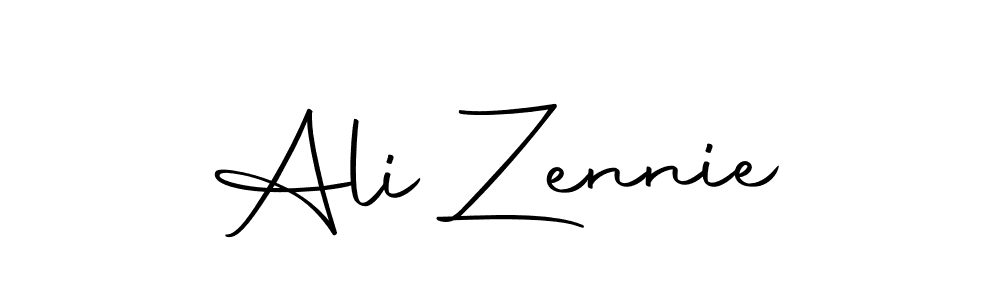 Make a beautiful signature design for name Ali Zennie. With this signature (Autography-DOLnW) style, you can create a handwritten signature for free. Ali Zennie signature style 10 images and pictures png
