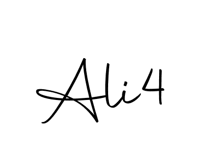 You can use this online signature creator to create a handwritten signature for the name Ali4. This is the best online autograph maker. Ali4 signature style 10 images and pictures png