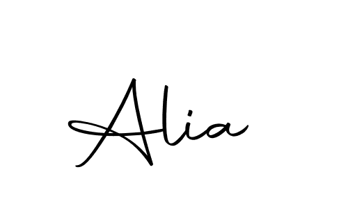Design your own signature with our free online signature maker. With this signature software, you can create a handwritten (Autography-DOLnW) signature for name Alia . Alia  signature style 10 images and pictures png