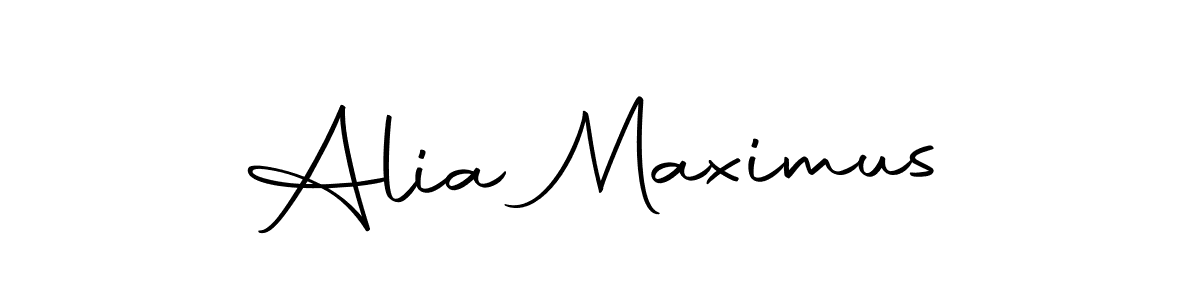 Also we have Alia Maximus name is the best signature style. Create professional handwritten signature collection using Autography-DOLnW autograph style. Alia Maximus signature style 10 images and pictures png