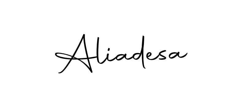 You can use this online signature creator to create a handwritten signature for the name Aliadesa. This is the best online autograph maker. Aliadesa signature style 10 images and pictures png