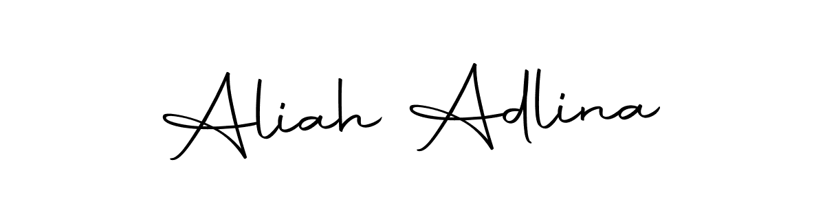 Also we have Aliah Adlina name is the best signature style. Create professional handwritten signature collection using Autography-DOLnW autograph style. Aliah Adlina signature style 10 images and pictures png