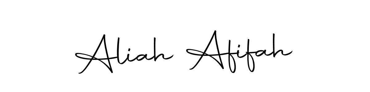 Also we have Aliah Afifah name is the best signature style. Create professional handwritten signature collection using Autography-DOLnW autograph style. Aliah Afifah signature style 10 images and pictures png