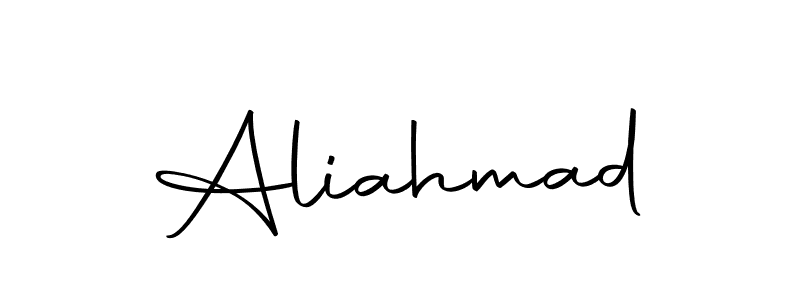 How to make Aliahmad name signature. Use Autography-DOLnW style for creating short signs online. This is the latest handwritten sign. Aliahmad signature style 10 images and pictures png