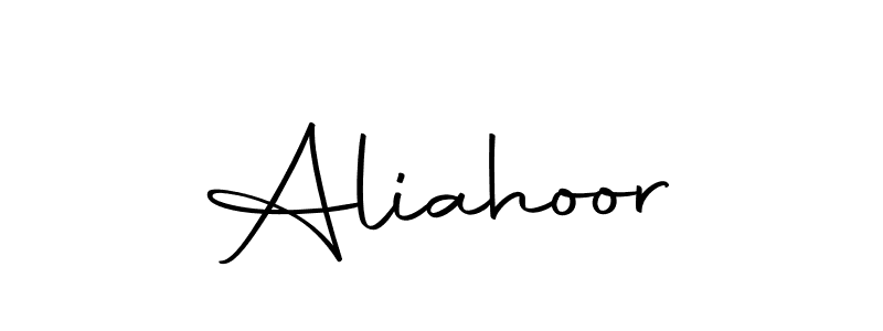 How to make Aliahoor name signature. Use Autography-DOLnW style for creating short signs online. This is the latest handwritten sign. Aliahoor signature style 10 images and pictures png