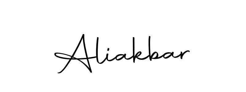 How to make Aliakbar name signature. Use Autography-DOLnW style for creating short signs online. This is the latest handwritten sign. Aliakbar signature style 10 images and pictures png