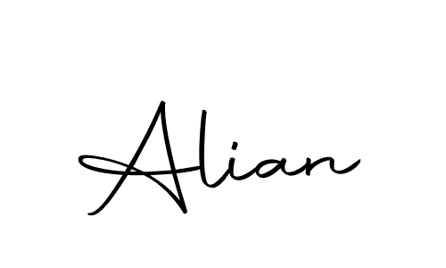 Make a beautiful signature design for name Alian. With this signature (Autography-DOLnW) style, you can create a handwritten signature for free. Alian signature style 10 images and pictures png