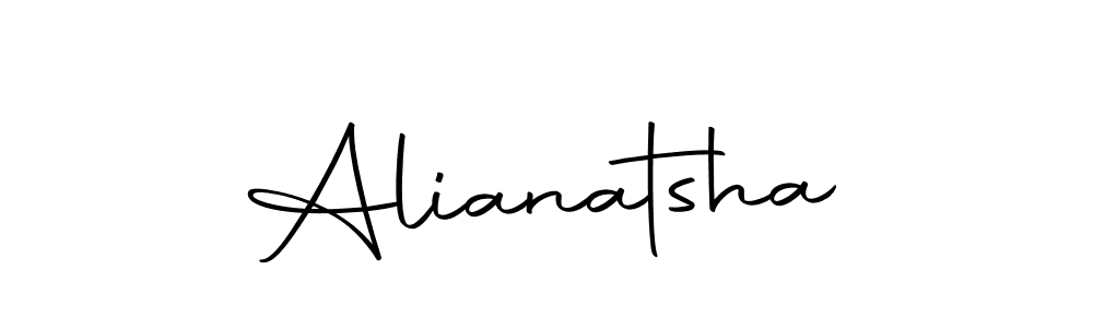 How to make Alianatsha name signature. Use Autography-DOLnW style for creating short signs online. This is the latest handwritten sign. Alianatsha signature style 10 images and pictures png