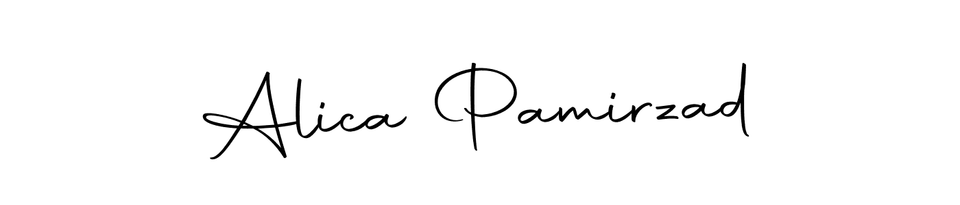 Here are the top 10 professional signature styles for the name Alica Pamirzad. These are the best autograph styles you can use for your name. Alica Pamirzad signature style 10 images and pictures png