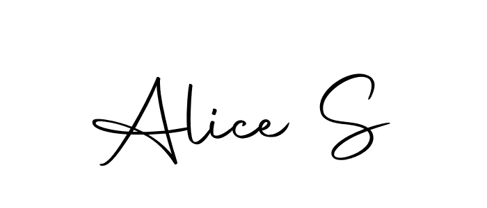 Similarly Autography-DOLnW is the best handwritten signature design. Signature creator online .You can use it as an online autograph creator for name Alice S. Alice S signature style 10 images and pictures png