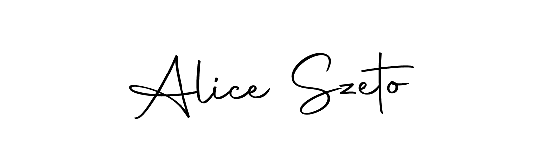 The best way (Autography-DOLnW) to make a short signature is to pick only two or three words in your name. The name Alice Szeto include a total of six letters. For converting this name. Alice Szeto signature style 10 images and pictures png