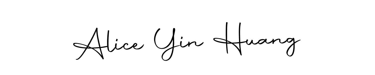 Design your own signature with our free online signature maker. With this signature software, you can create a handwritten (Autography-DOLnW) signature for name Alice Yin Huang. Alice Yin Huang signature style 10 images and pictures png