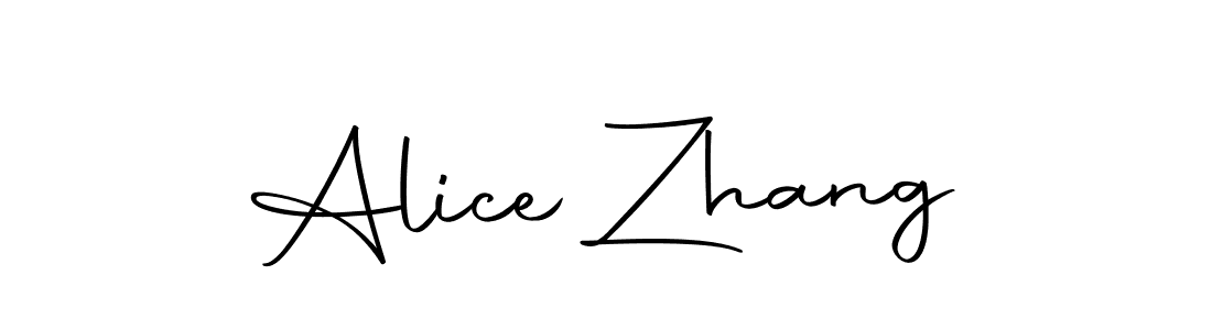 Create a beautiful signature design for name Alice Zhang. With this signature (Autography-DOLnW) fonts, you can make a handwritten signature for free. Alice Zhang signature style 10 images and pictures png