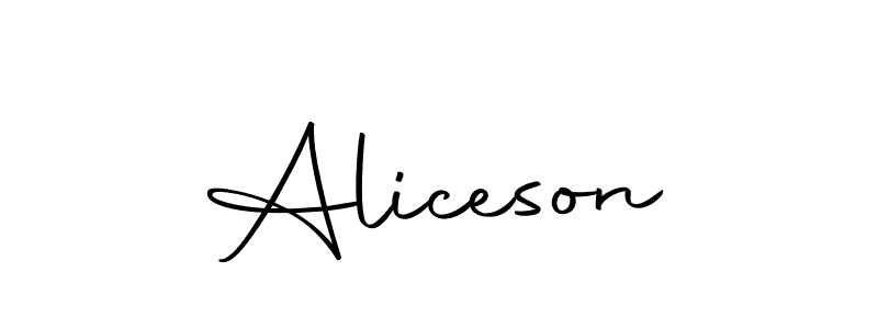 Aliceson stylish signature style. Best Handwritten Sign (Autography-DOLnW) for my name. Handwritten Signature Collection Ideas for my name Aliceson. Aliceson signature style 10 images and pictures png
