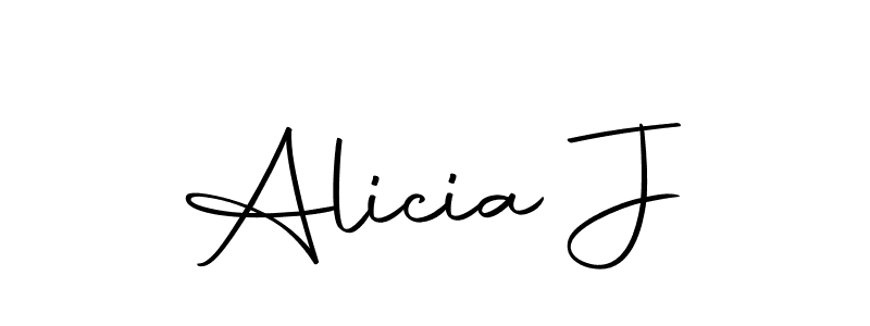 The best way (Autography-DOLnW) to make a short signature is to pick only two or three words in your name. The name Alicia J include a total of six letters. For converting this name. Alicia J signature style 10 images and pictures png