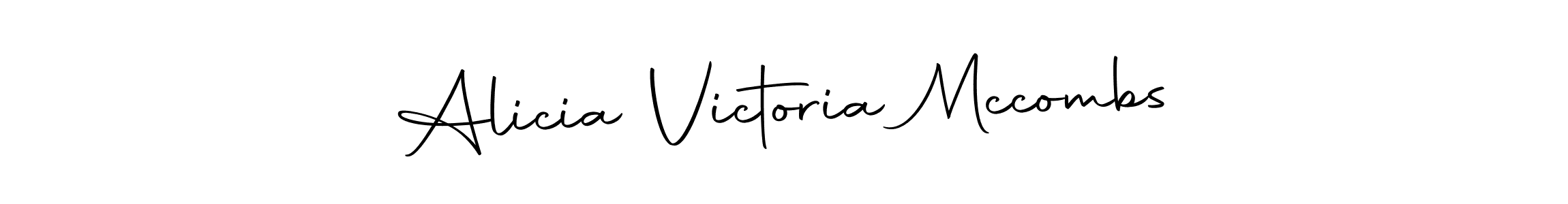 if you are searching for the best signature style for your name Alicia Victoria Mccombs. so please give up your signature search. here we have designed multiple signature styles  using Autography-DOLnW. Alicia Victoria Mccombs signature style 10 images and pictures png