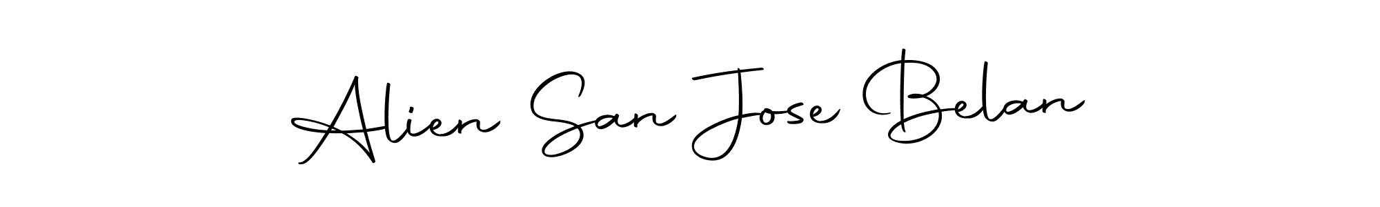 Alien San Jose Belan stylish signature style. Best Handwritten Sign (Autography-DOLnW) for my name. Handwritten Signature Collection Ideas for my name Alien San Jose Belan. Alien San Jose Belan signature style 10 images and pictures png