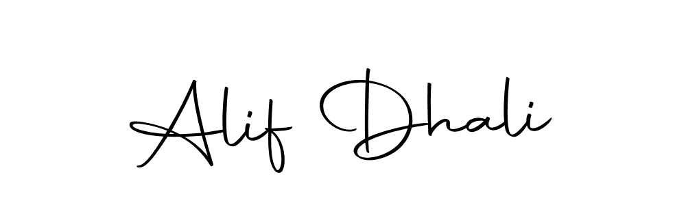 Use a signature maker to create a handwritten signature online. With this signature software, you can design (Autography-DOLnW) your own signature for name Alif Dhali. Alif Dhali signature style 10 images and pictures png