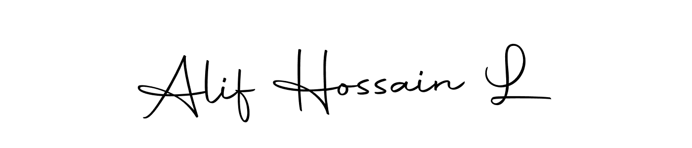 Also we have Alif Hossain L name is the best signature style. Create professional handwritten signature collection using Autography-DOLnW autograph style. Alif Hossain L signature style 10 images and pictures png