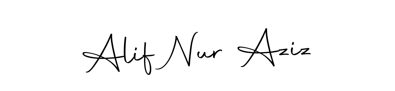 You can use this online signature creator to create a handwritten signature for the name Alif Nur Aziz. This is the best online autograph maker. Alif Nur Aziz signature style 10 images and pictures png