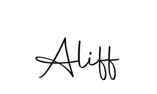 Make a beautiful signature design for name Aliff. With this signature (Autography-DOLnW) style, you can create a handwritten signature for free. Aliff signature style 10 images and pictures png