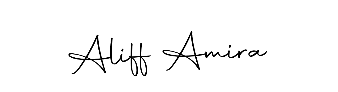 Also we have Aliff Amira name is the best signature style. Create professional handwritten signature collection using Autography-DOLnW autograph style. Aliff Amira signature style 10 images and pictures png