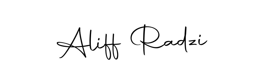 Use a signature maker to create a handwritten signature online. With this signature software, you can design (Autography-DOLnW) your own signature for name Aliff Radzi. Aliff Radzi signature style 10 images and pictures png