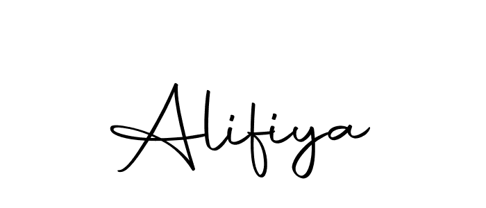 You should practise on your own different ways (Autography-DOLnW) to write your name (Alifiya) in signature. don't let someone else do it for you. Alifiya signature style 10 images and pictures png