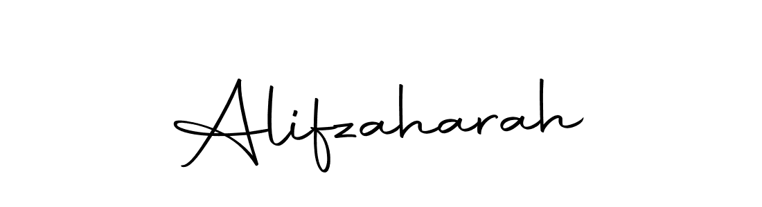 You should practise on your own different ways (Autography-DOLnW) to write your name (Alifzaharah) in signature. don't let someone else do it for you. Alifzaharah signature style 10 images and pictures png