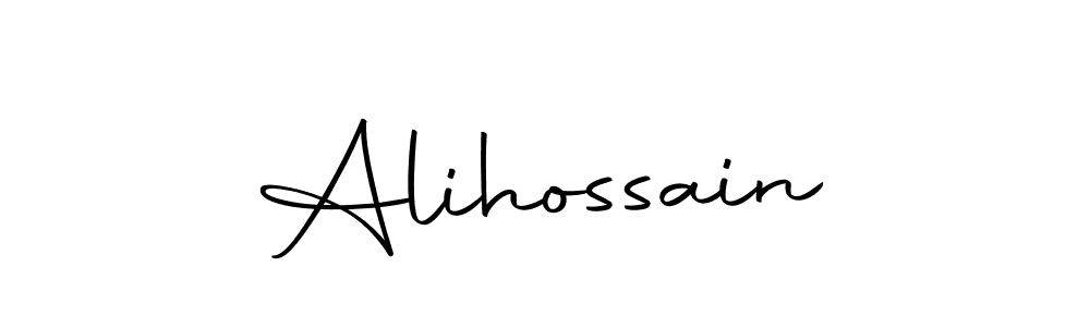 You should practise on your own different ways (Autography-DOLnW) to write your name (Alihossain) in signature. don't let someone else do it for you. Alihossain signature style 10 images and pictures png
