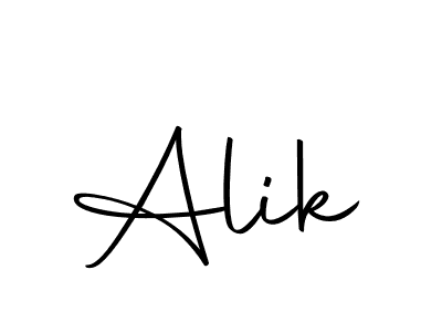 How to make Alik signature? Autography-DOLnW is a professional autograph style. Create handwritten signature for Alik name. Alik signature style 10 images and pictures png