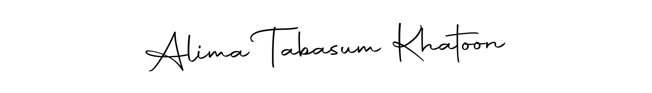 Design your own signature with our free online signature maker. With this signature software, you can create a handwritten (Autography-DOLnW) signature for name Alima Tabasum Khatoon. Alima Tabasum Khatoon signature style 10 images and pictures png