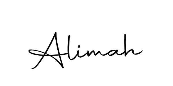 Make a beautiful signature design for name Alimah. With this signature (Autography-DOLnW) style, you can create a handwritten signature for free. Alimah signature style 10 images and pictures png