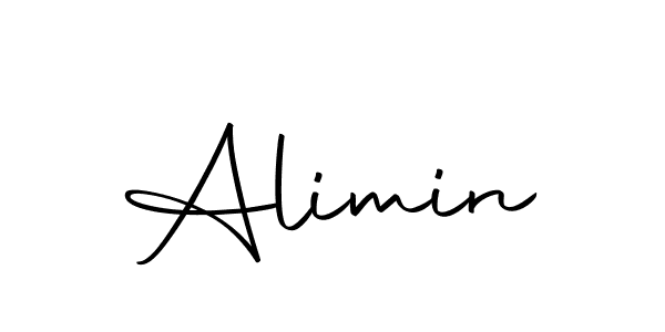 Design your own signature with our free online signature maker. With this signature software, you can create a handwritten (Autography-DOLnW) signature for name Alimin. Alimin signature style 10 images and pictures png