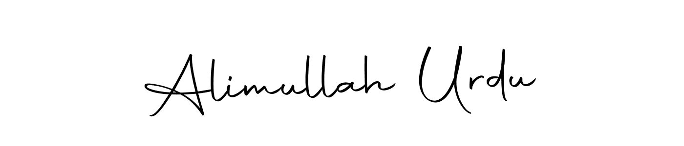 Create a beautiful signature design for name Alimullah Urdu. With this signature (Autography-DOLnW) fonts, you can make a handwritten signature for free. Alimullah Urdu signature style 10 images and pictures png